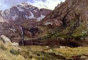 Albert Bierstadt Mountain Lake Spain oil painting artist